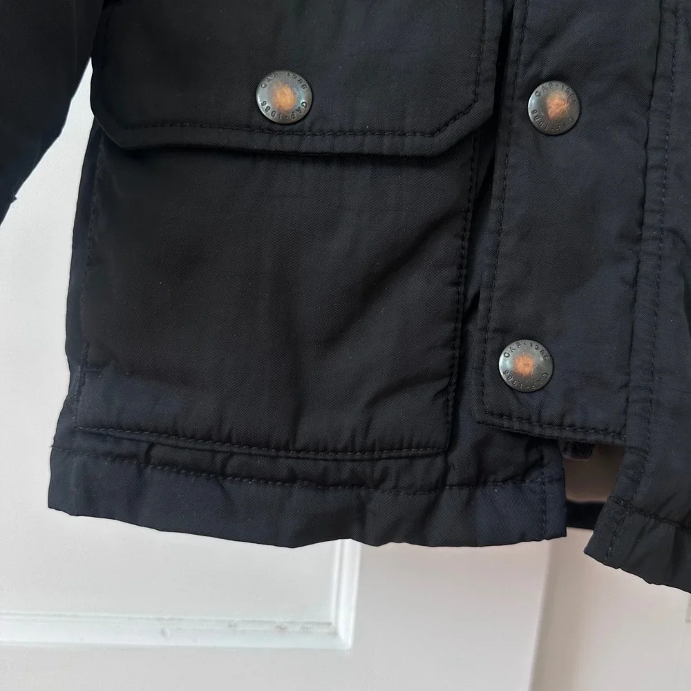 Baby Gap Kids Black Primaloft Hooded Parka Winter Coat 3 Years 983616